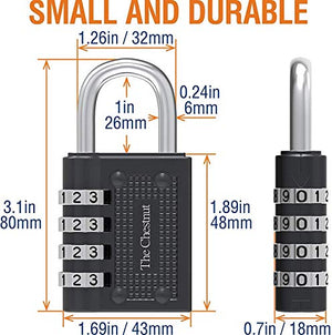 Padlocks with 4 Digit Combination 2 Pack