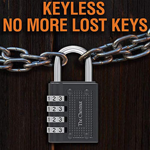 Padlocks with 4 Digit Combination 2 Pack
