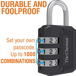 Padlock with 3 Digit Combination